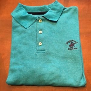 Teal polo shirt